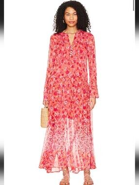 Free People See It Through Sheer Dress Sz S